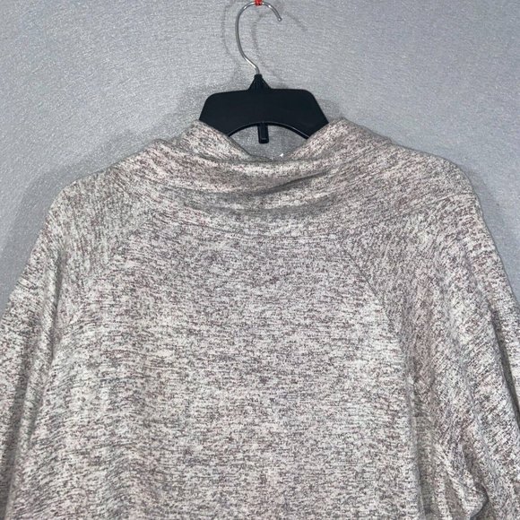 One World Tunic Sweater Womens 2X Gray Heathered Long Sleeve Cowl Neck Casual - Picture 13 of 14